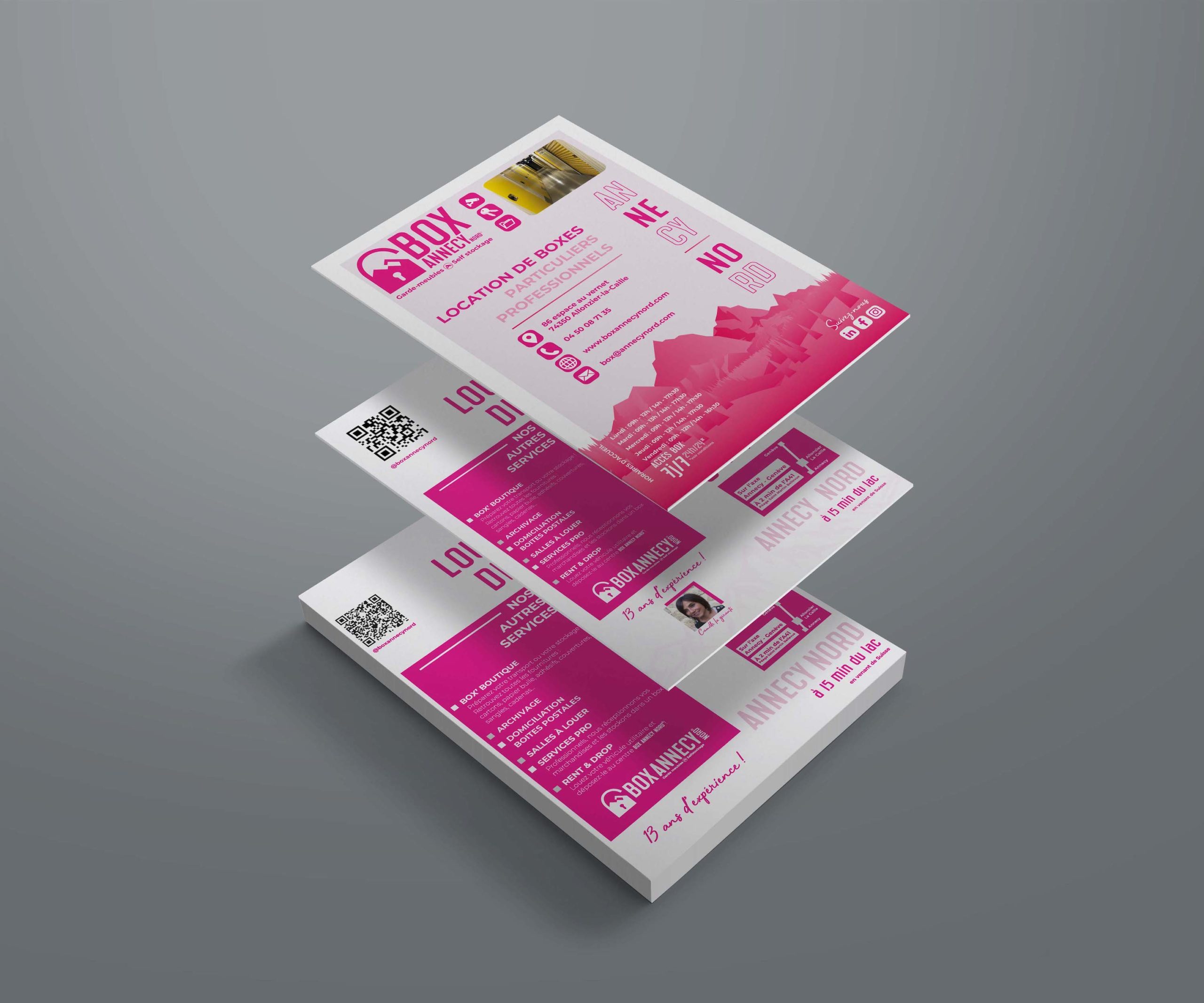 Maisonléon - print flyer - Box Annecy Nord - Annecy - Location de box de stockage