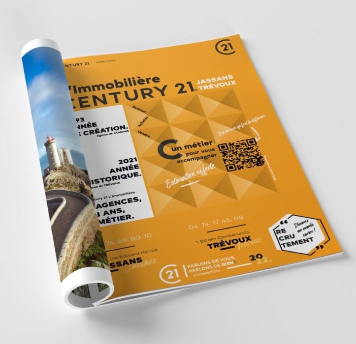 Maisonléon - Print encart publicité - C21 - Jassans Trévoux - Agence immobilière