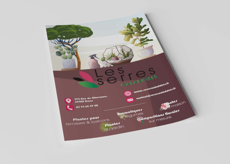 Maisonléon - print Affiche - Les Serres Caladoises - Arnas - Gleizé - Villefranche sur Saône - Jardinerie