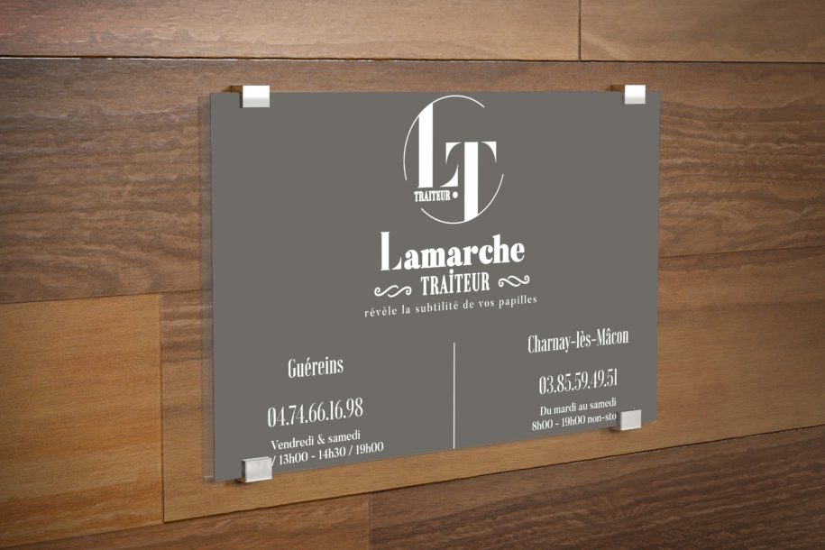Maisonléon - Print panneau - Lamarche Traiteur - Villefranche sur Saône - Guereins Charnay-lès-Mâcon- Traiteur