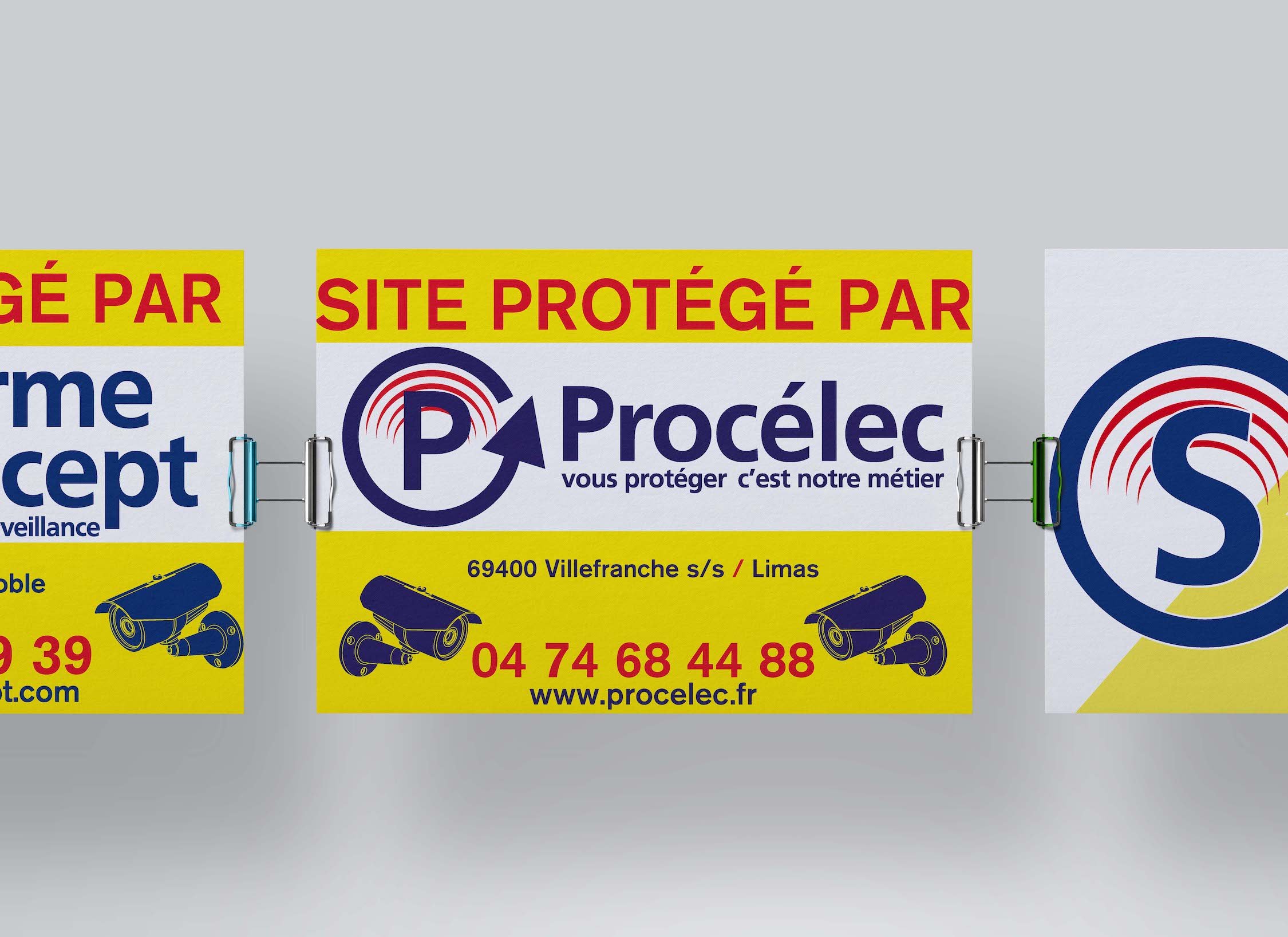 Maisonléon - print panneau - Procelec - Limas Villefranche su Saône pommiers - Magasin de matériel de surveillance
