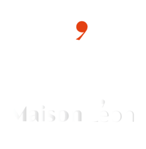 Maison Léon logo blanc horizontal