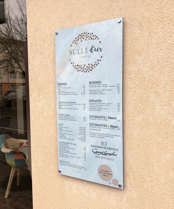 Bulle d'Air - panneau plexiglas