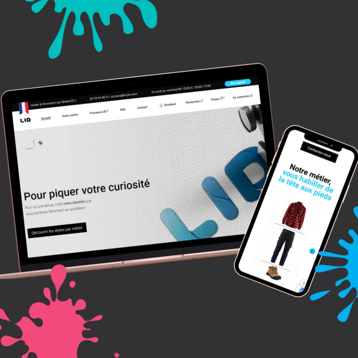 Mockup LID - Site Internet - Réalisation - Maison Léon