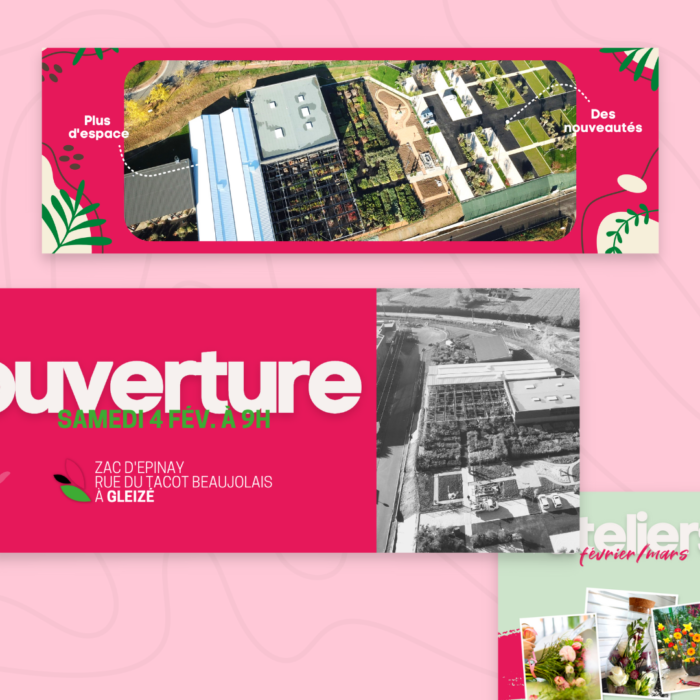Mockup - Les Serres Caladoises - Social Media - Réalisation - Maison Léon