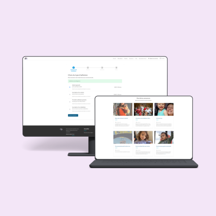 Mockup - Diabsitter Site Internet - Réalisation - Maison Léon