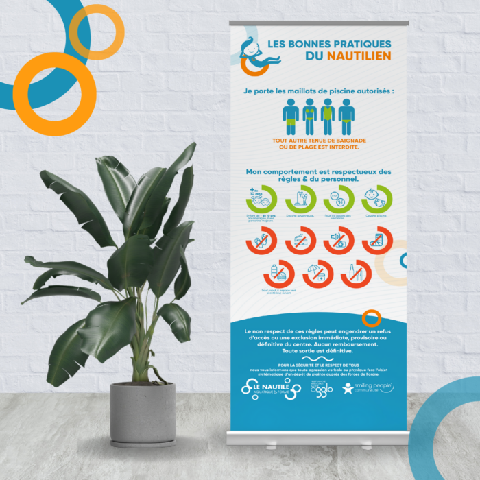 Le Nautile - Roll Up - Mockup - Réalisation - Maison Léon